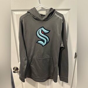 Seattle Kraken NHL Fanatics Authentic Pro Pullover Hoodie Gray Men’s Medium